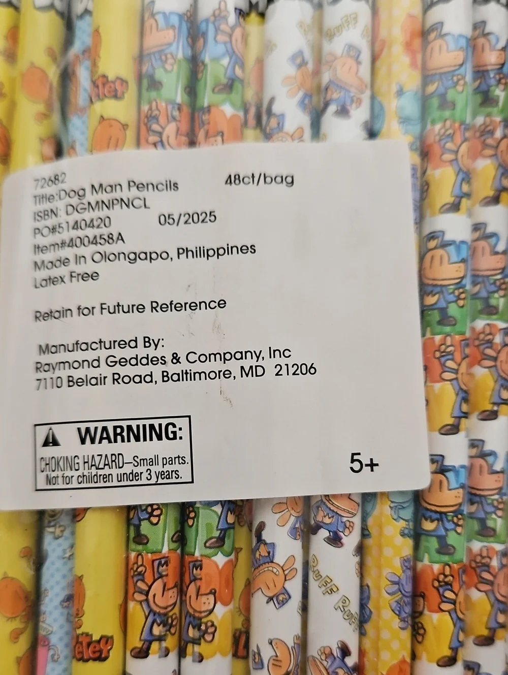 Dog Man Pencils and Squishy Set For Party Favors, Classroom, Treasure Box - Picture 3 of 4